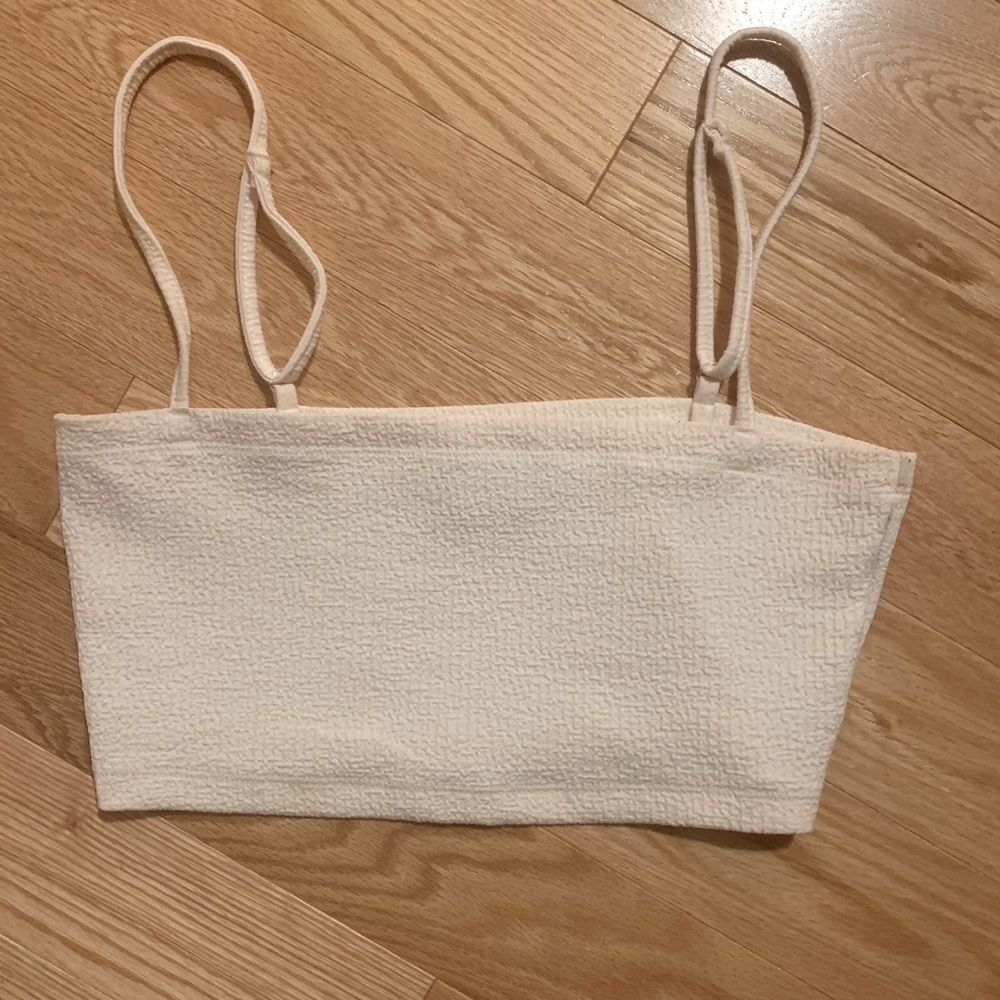 Urban Outfitters Cream Crop Top